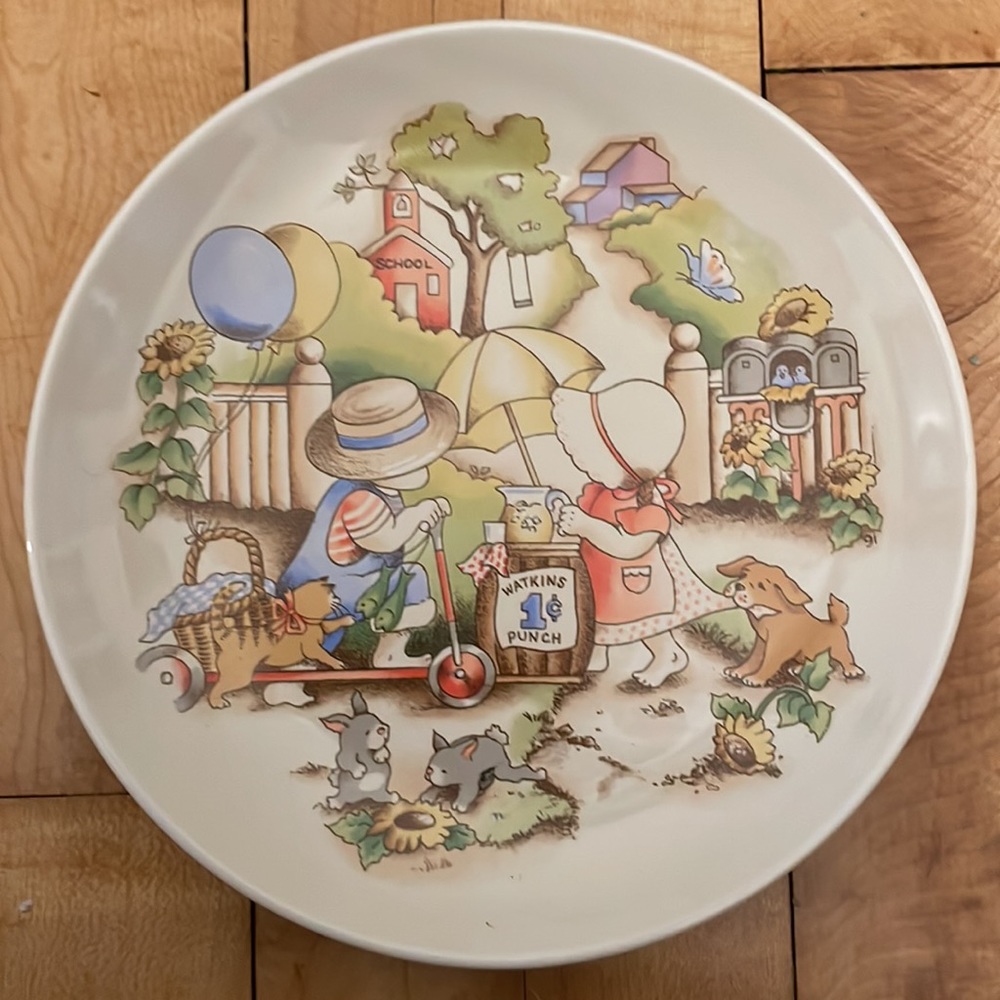 Vintage 1991 Country Kids Collector’s Dessert Plate, Set of 4 - Picture 8 of 9